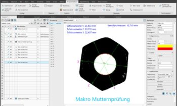 Die Version 8.1 der Bildverarbeitungssoftware ermöglicht das Anlegen eigener Befehlsmakros per Drag and Drop, bietet eine an die FDA angelehnte Audit-Trail-Funktion und verarbeitet 3D-Punktwolken (Bild: Kistler).