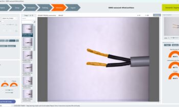 Semantische Segmentierung zur Erkennung freiliegender Kupferlitzen für die automatisierte Kabelqualitätsprüfung (Bild: senswork).